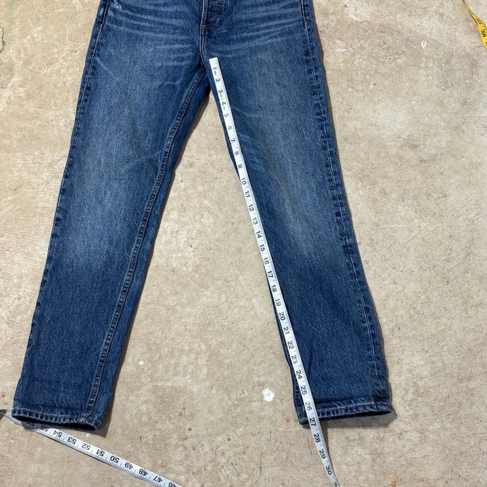Denim Forum The Ex Boyfriend Jeans Women’s Size 24 Blue Button Fly Aritzia